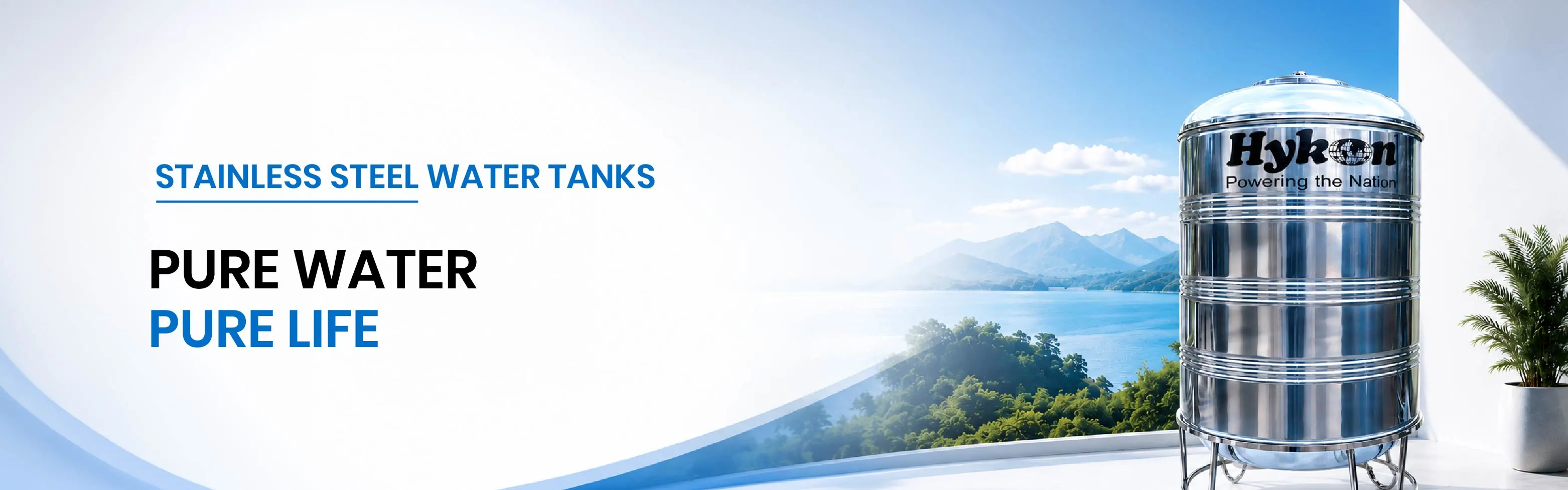 Hykon Stainless Steel SS 304 Water Tank
